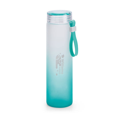 WILLIAMS promotional thermal bottle in turquoise blue with custom logo branding