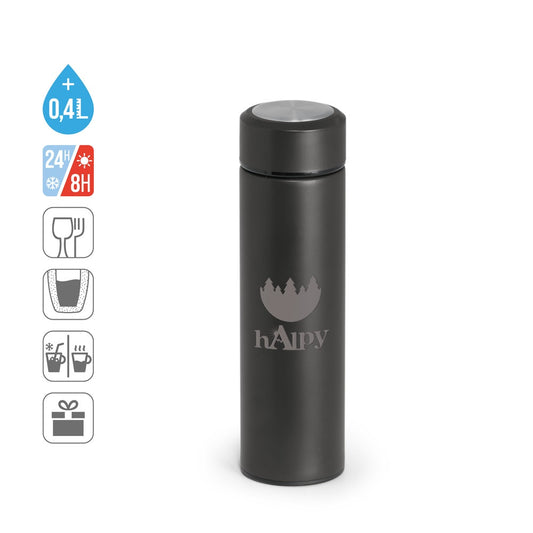 INGRAM promotional thermal bottle (complete set view) with custom logo branding
