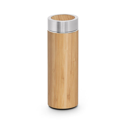 NATUREL promotional thermal bottle in natural with custom logo branding