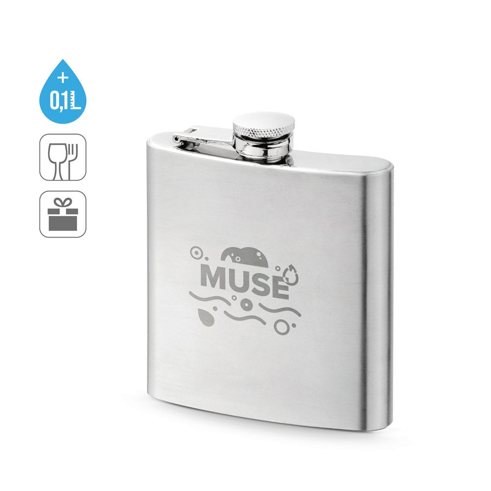 MUSE promotional bottle (complete set view) with custom logo branding