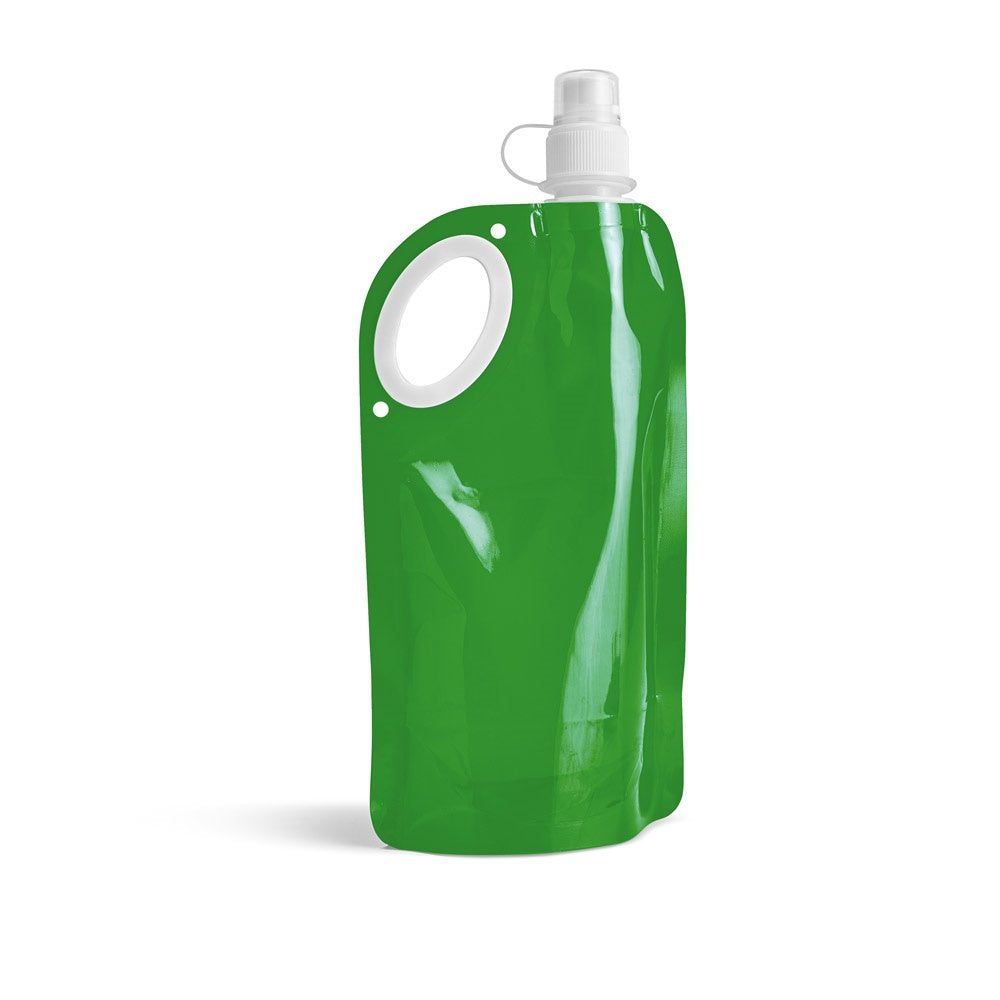HIKE promotional bottle in green with custom logo branding