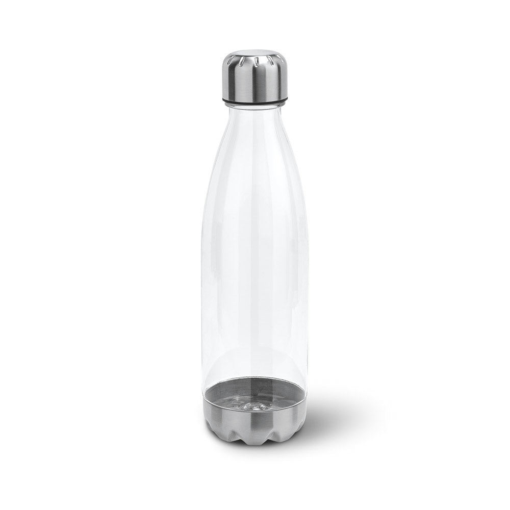 ANCER promotional bottle in transparent with custom logo branding