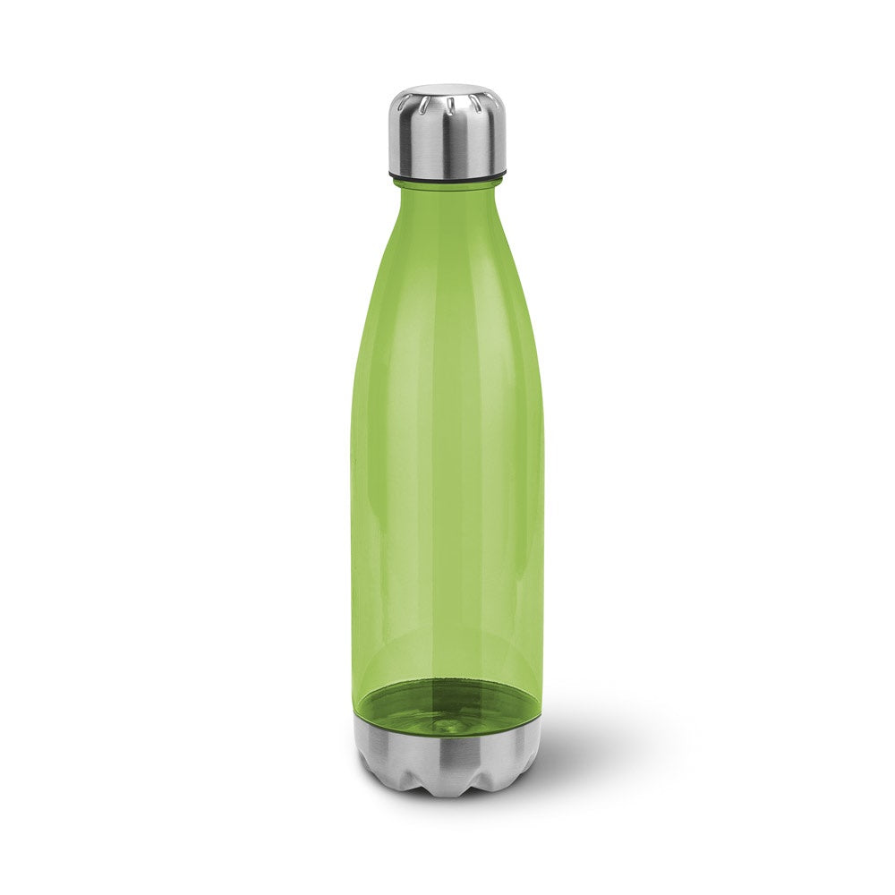 ANCER promotional bottle in light green with custom logo branding