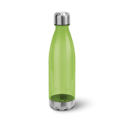 ANCER promotional bottle in light green with custom logo branding