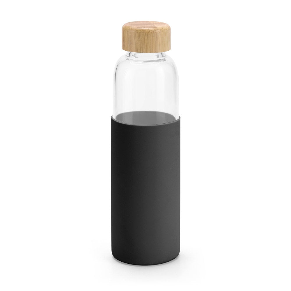 DAKAR promotional thermal bottle in black with custom logo branding