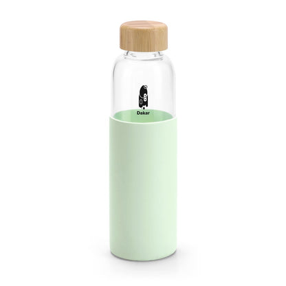 DAKAR promotional thermal bottle in light green with custom logo branding