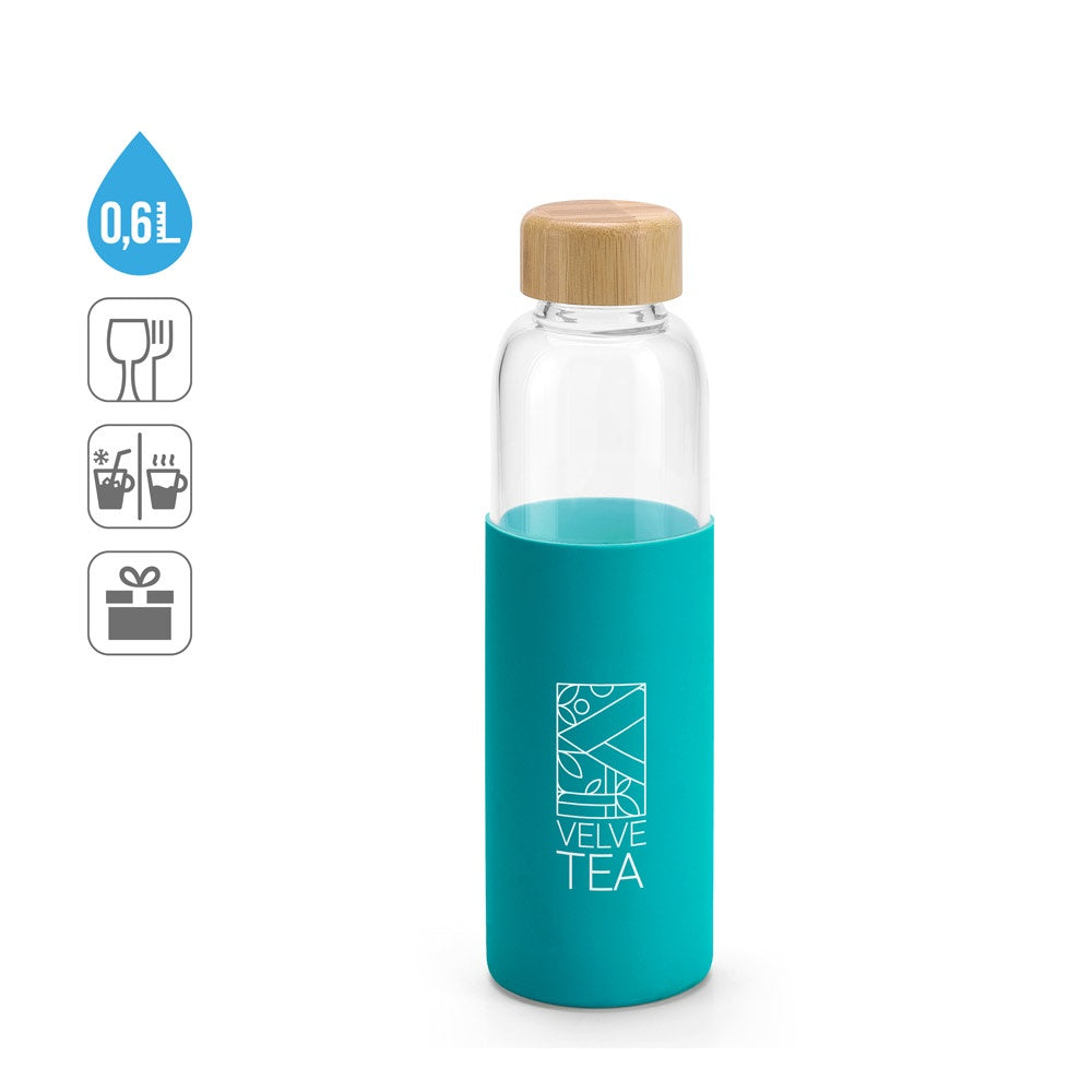 DAKAR promotional thermal bottle (complete set view) with custom logo branding