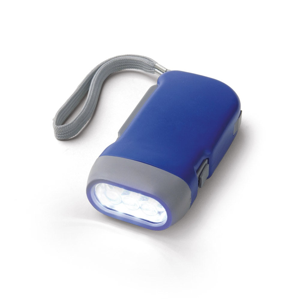 EDDIE promotional camping item in blue with custom logo branding
