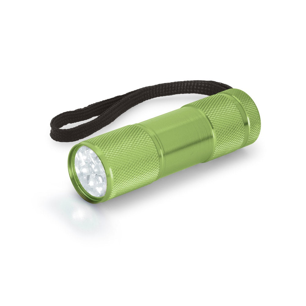 FLASHY promotional camping item in light green with custom logo branding