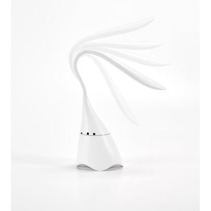 GRAHAME promotional desk accessory in white (detail view) with custom logo branding
