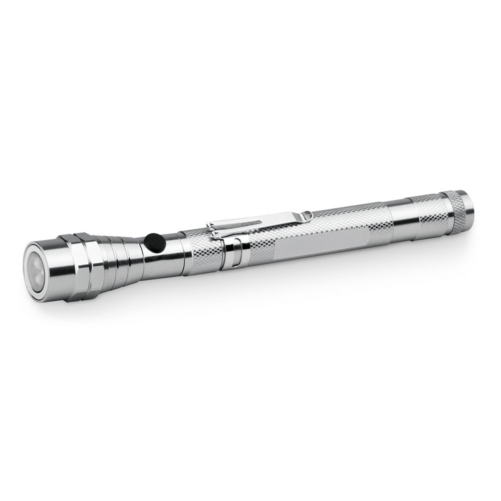NOBEND promotional camping item in silver with custom logo branding