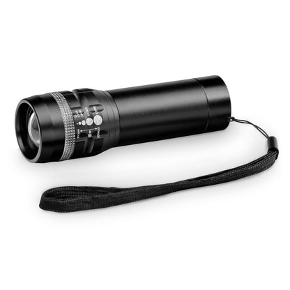 ZOOMIN promotional camping item in black with custom logo branding