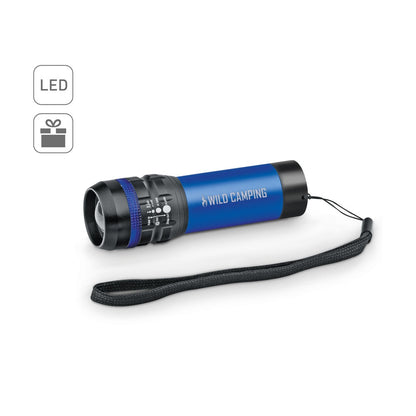 ZOOMIN promotional camping item (complete set view) with custom logo branding