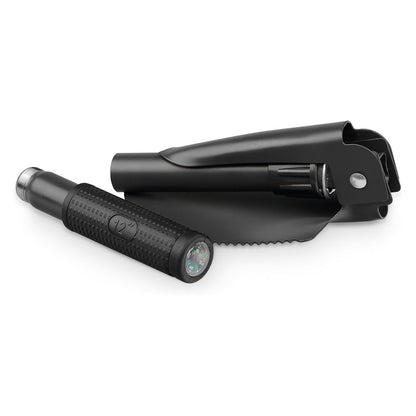 DIG promotional travel accessory in black (detail view) with custom logo branding