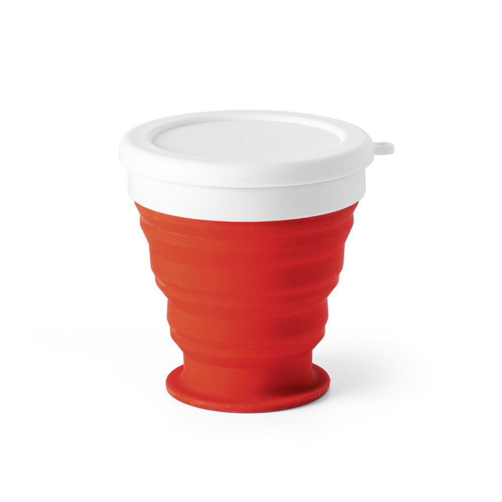 ASTRADA promotional bottle in red with custom logo branding