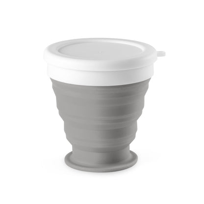 ASTRADA promotional bottle in light grey with custom logo branding