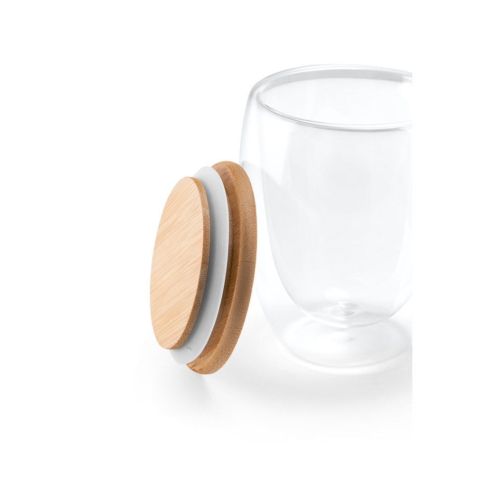 ECUADOR L promotional travel cup in natural (detail view) with custom logo branding