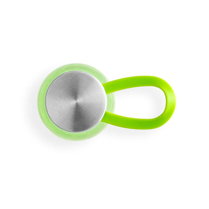 SENNA promotional bottle in light green (detail view) with custom logo branding