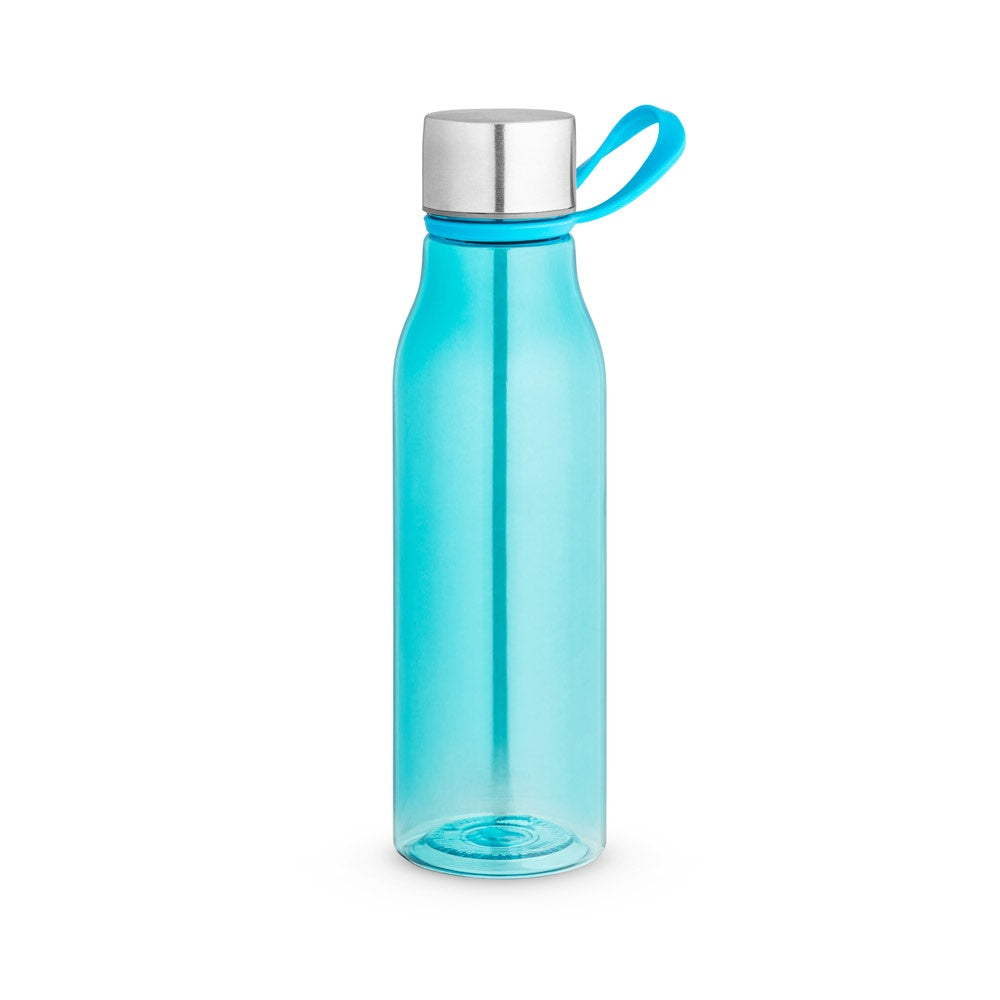 SENNA promotional bottle in light blue with custom logo branding
