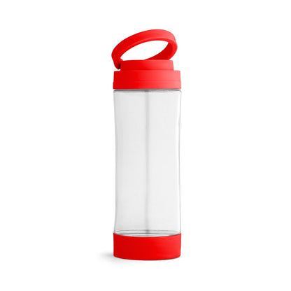 QUINTANA promotional bottle in red with custom logo branding