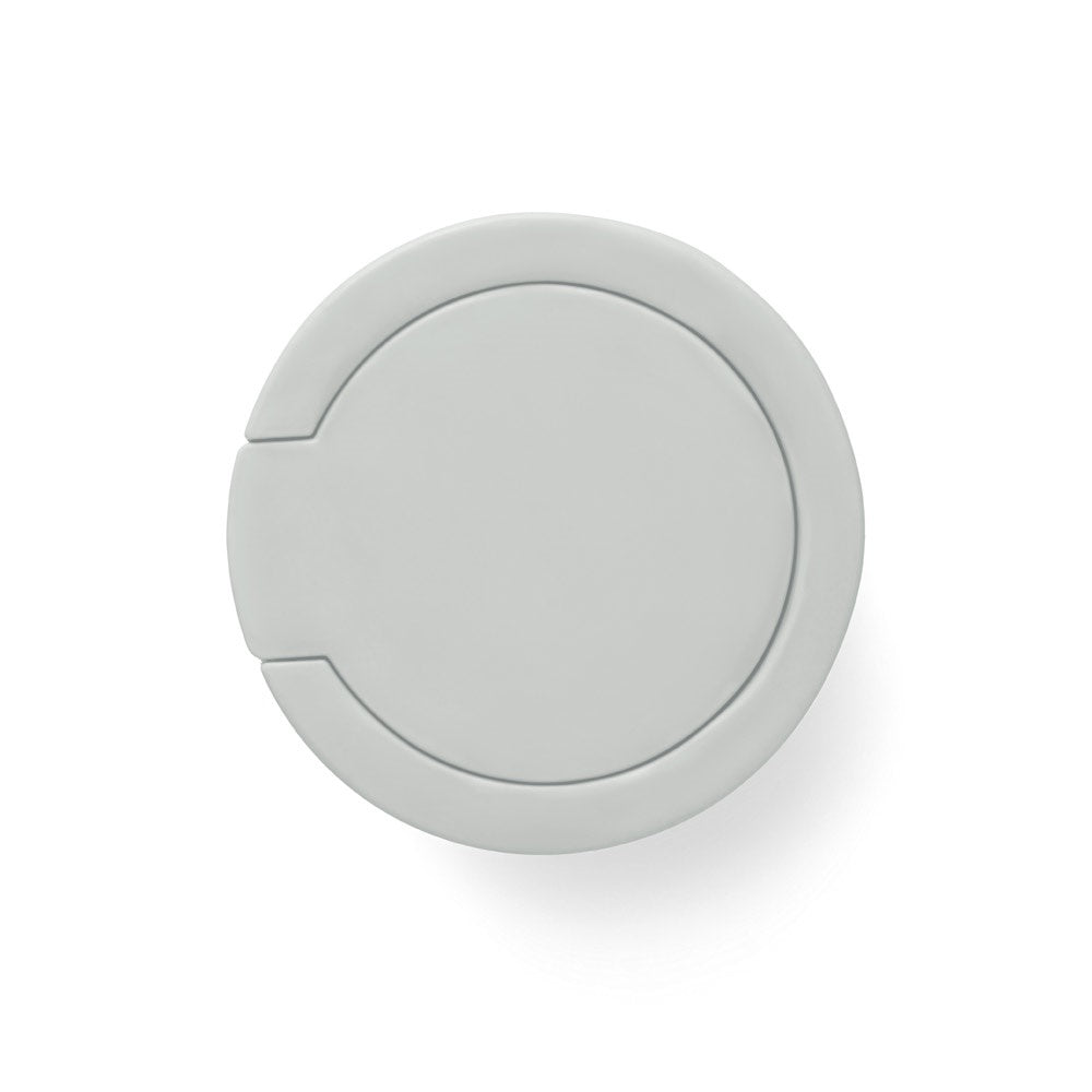 QUINTANA promotional bottle in light grey (detail view) with custom logo branding