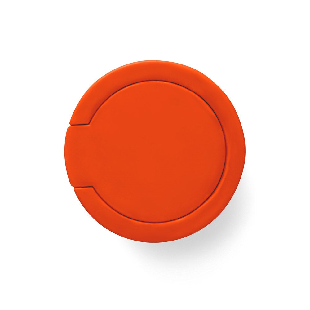 QUINTANA promotional bottle in orange (detail view) with custom logo branding
