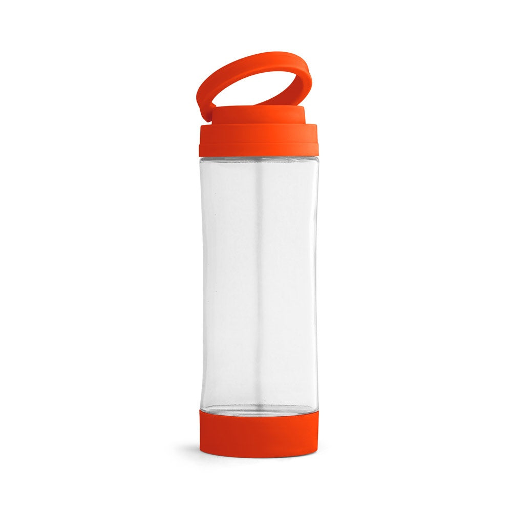 QUINTANA promotional bottle in orange with custom logo branding
