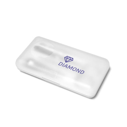 NADIA promotional cosmetic item in white with custom logo branding
