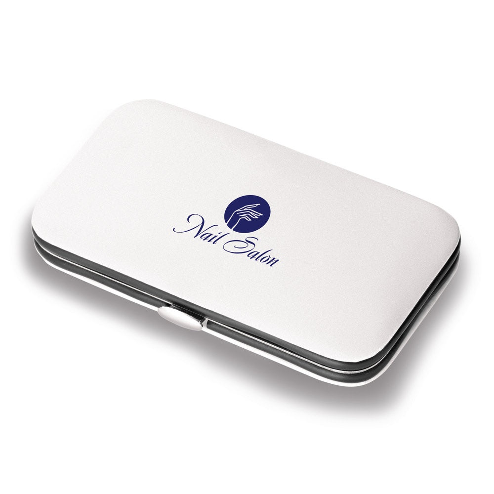 DIAZ promotional cosmetic item in white with custom logo branding