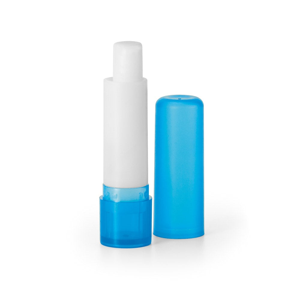 JOLIE promotional cosmetic item in blue (detail view) with custom logo branding