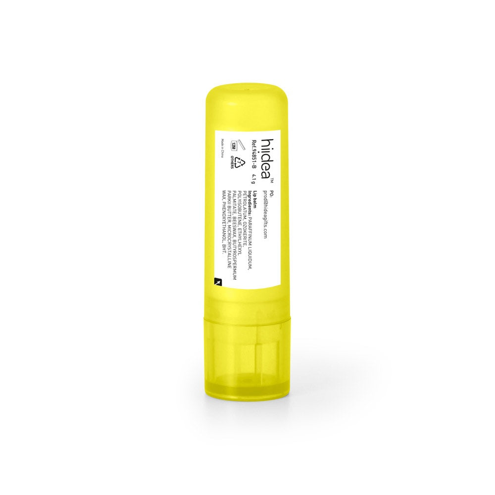JOLIE promotional cosmetic item in yellow (detail view) with custom logo branding