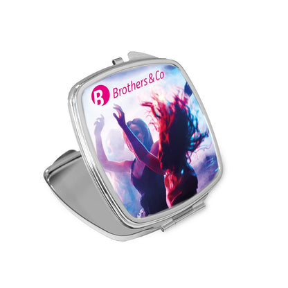 SHIMMER promotional personal care item in silver with custom logo branding