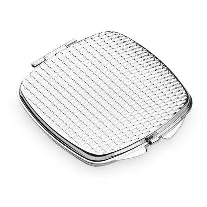 SHIMMER promotional personal care item in silver (detail view) with custom logo branding