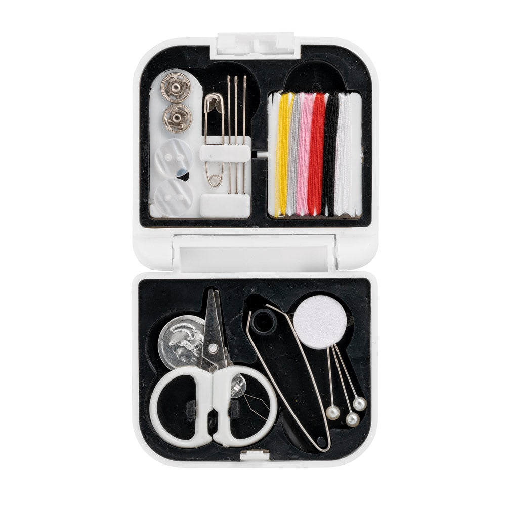 BILBO promotional travel accessory in white (detail view) with custom logo branding