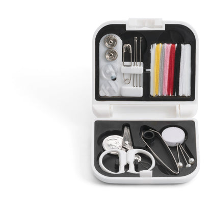 BILBO promotional travel accessory in white (detail view) with custom logo branding