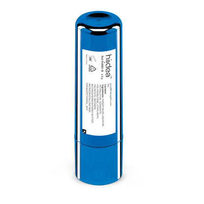 SCARLETT promotional cosmetic item in royal blue (detail view) with custom logo branding