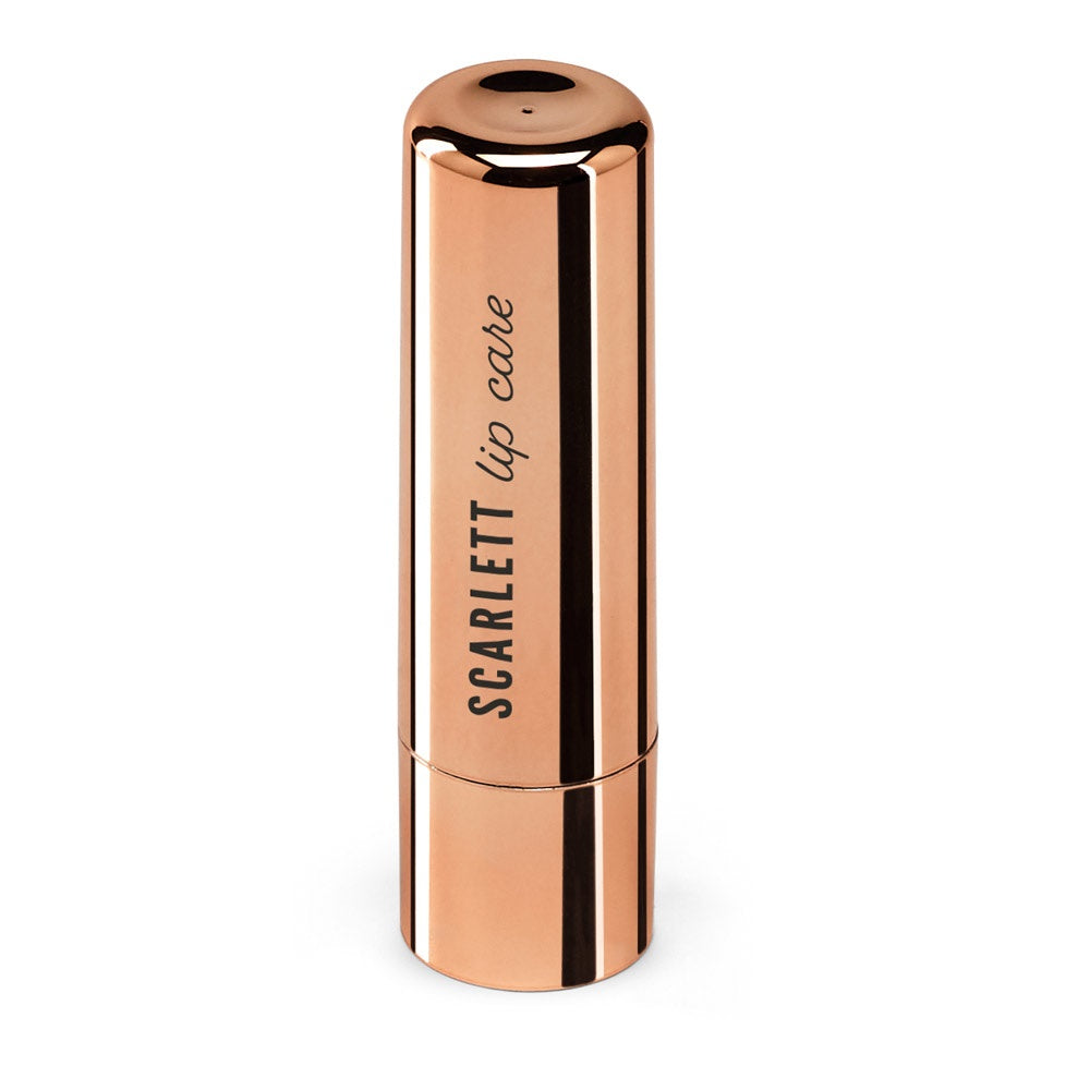 SCARLETT promotional cosmetic item in copper with custom logo branding