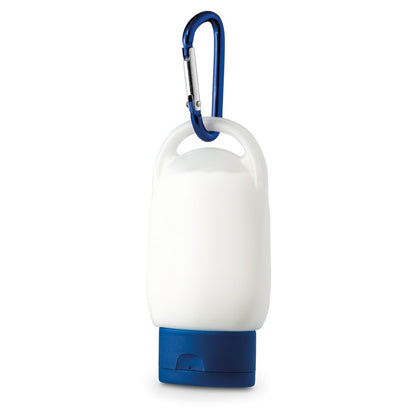 ERIC promotional travel accessory in blue (detail view) with custom logo branding