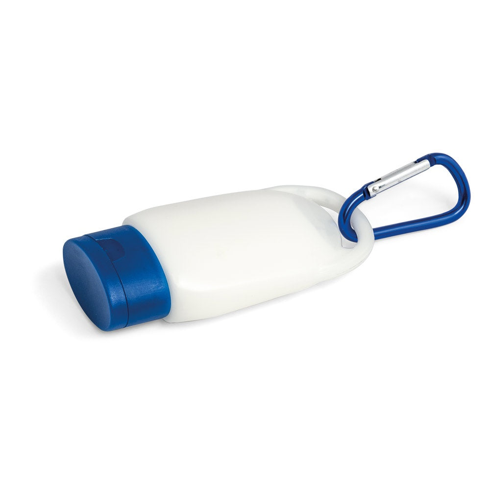 ERIC promotional travel accessory in blue with custom logo branding