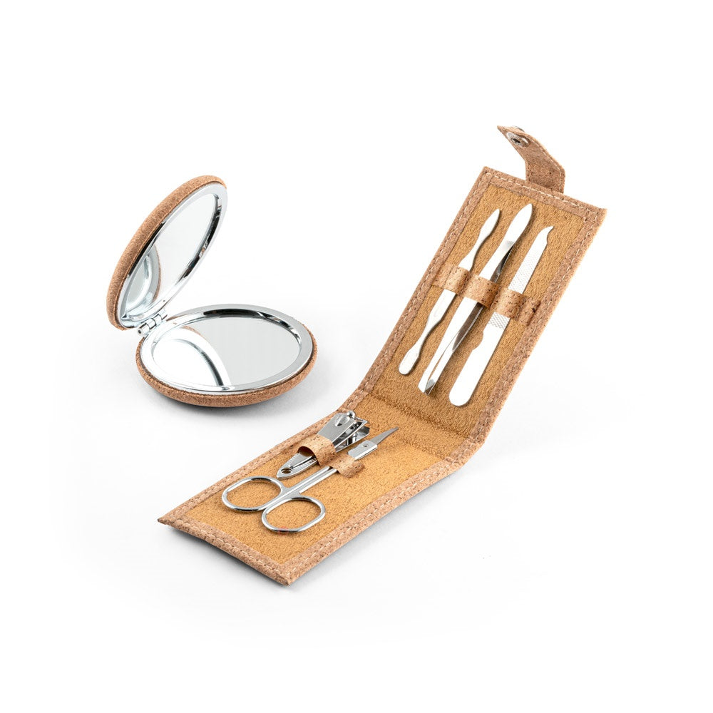 ZENA promotional cosmetic item in natural (detail view) with custom logo branding