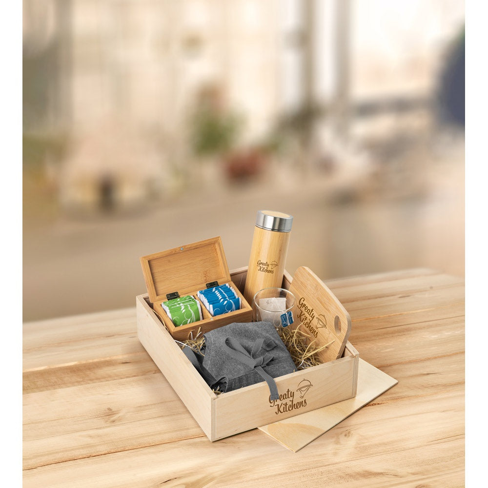 BOXIE WOOD L promotional home accessory with custom logo branding