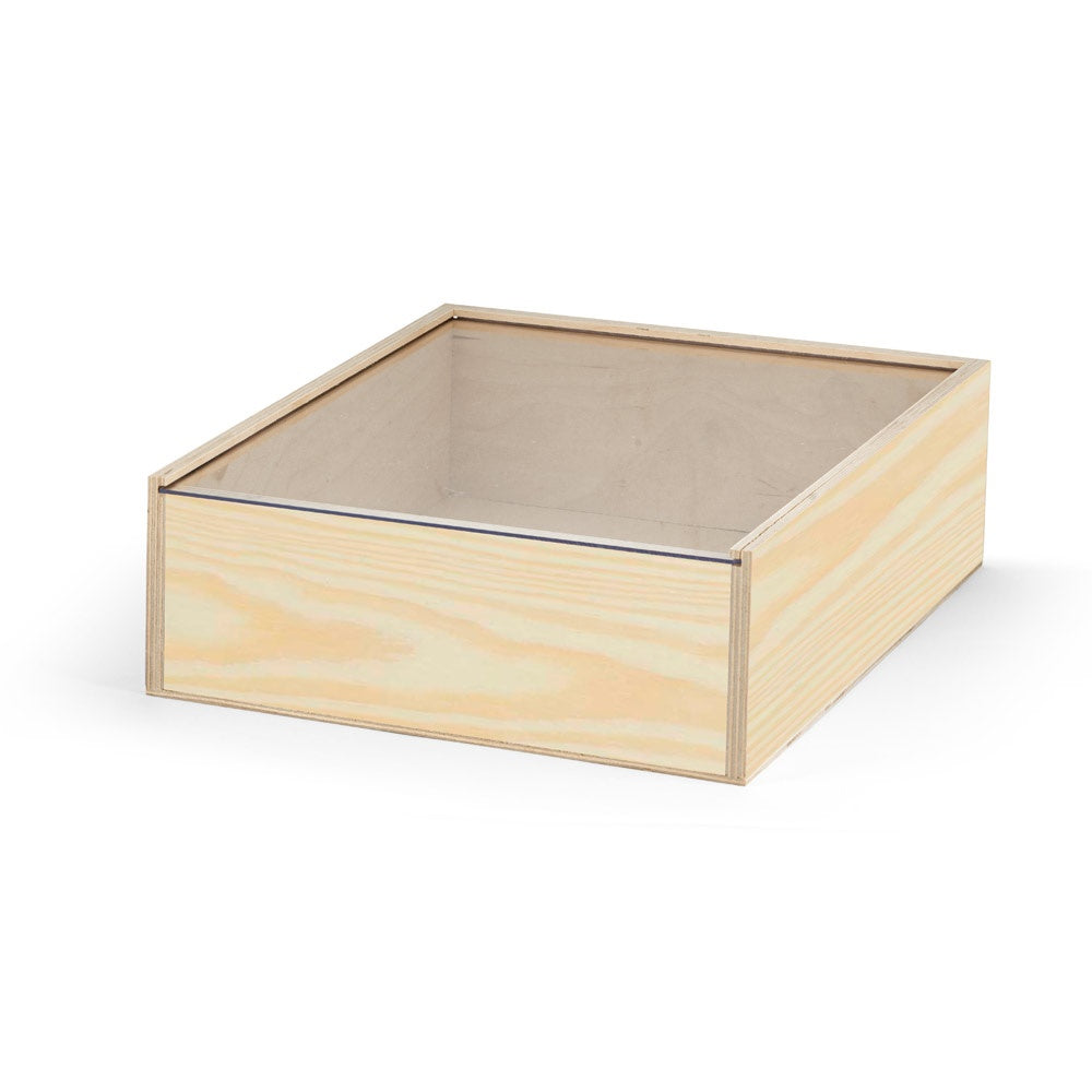 BOXIE CLEAR L promotional home accessory in dark natural with custom logo branding