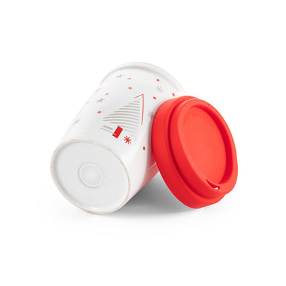 HAZARD promotional home accessory in red (detail view) with custom logo branding