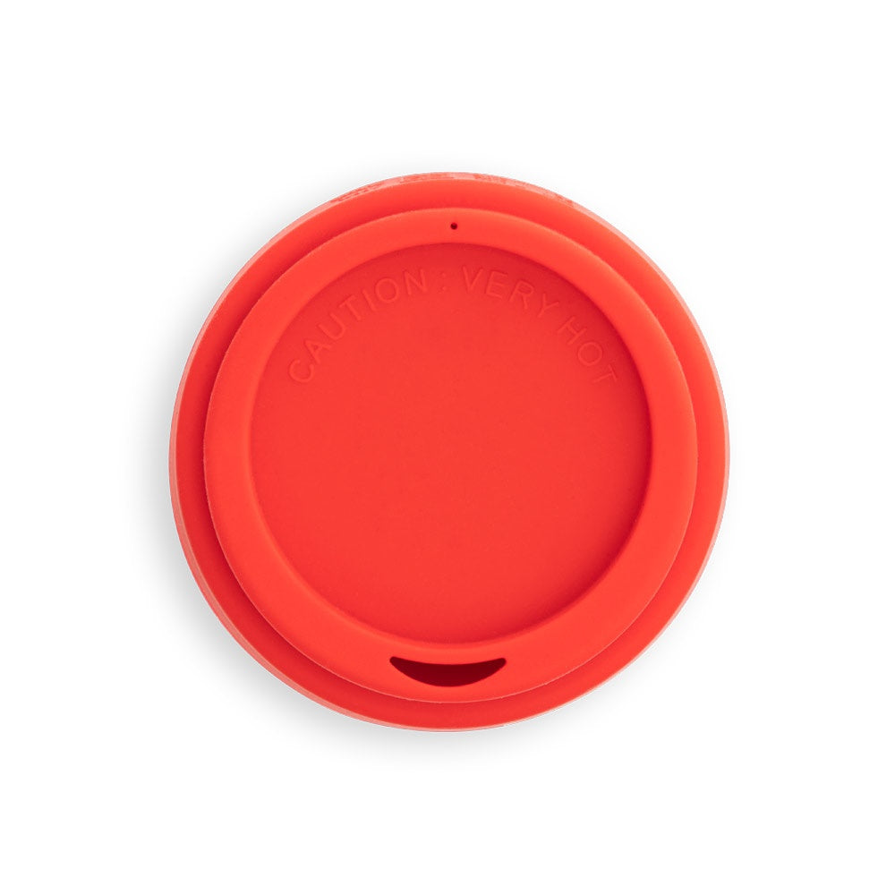 HAZARD promotional home accessory in red (detail view) with custom logo branding
