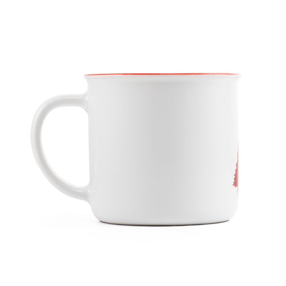 VERNON X promotional home accessory in red (detail view) with custom logo branding