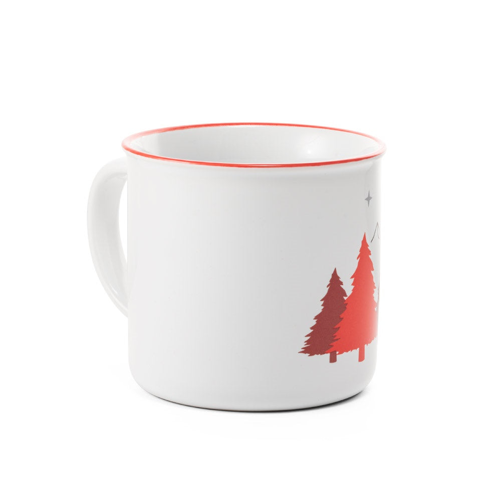 VERNON X promotional home accessory in red (detail view) with custom logo branding