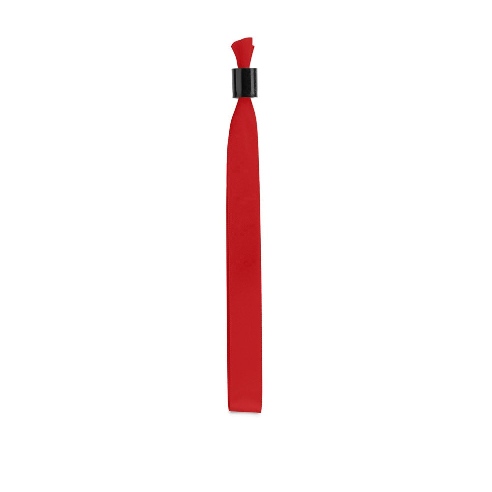 SECCUR promotional sports accessory in red (detail view) with custom logo branding