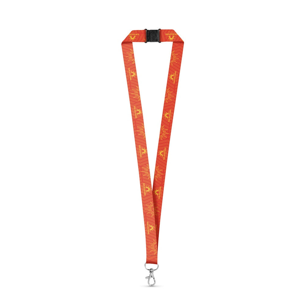 BRISTOL promotional lanyard in white with custom logo branding