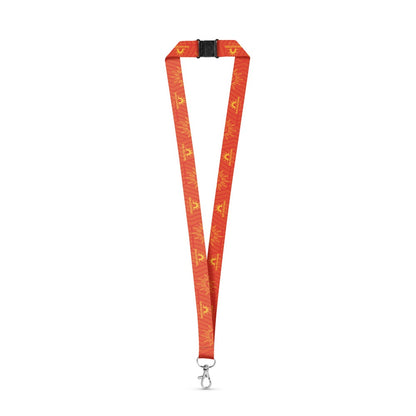 BRISTOL promotional lanyard in white with custom logo branding