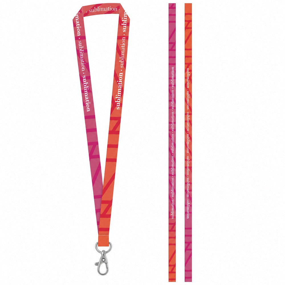 BRIGHTON S promotional lanyard in white with custom logo branding